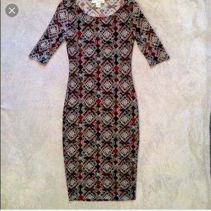 Vibrant Aztec Midi Dress